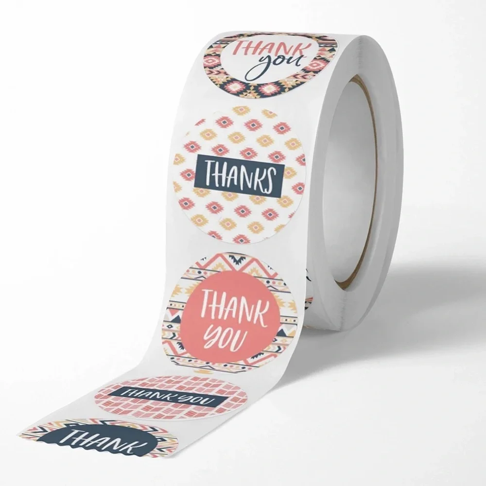 500 THANK YOU STICKERS NEW 1”